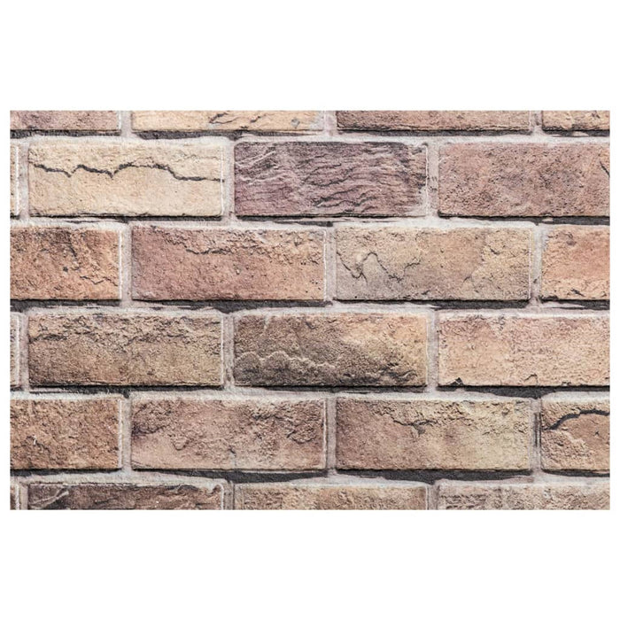 Pannelli Murali 3D 10 pz Marrone 100x50 cm EPS