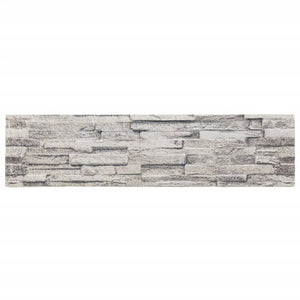 Pannelli Murali 3D 14 pz Grigio Chiaro 100x25 cm EPS 4008553