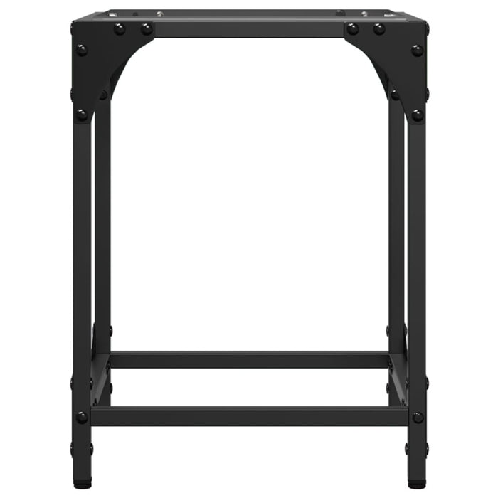 vidaXL Tavolini con Piano in Vetro Trasparente 2 pz 30x30x40cm Acciaio