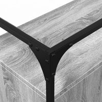 Credenza-Buffet-Armadio da cucina Piano Vetro Grigio Sonoma 98x35x81cm Legno Multistrato