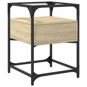 vidaXL Comodino Rovere Sonoma 40x40x55 cm in Legno Multistrato