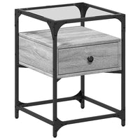 vidaXL Comodini 2pz Grigio Sonoma 40x40x55 cm in Legno Multistrato