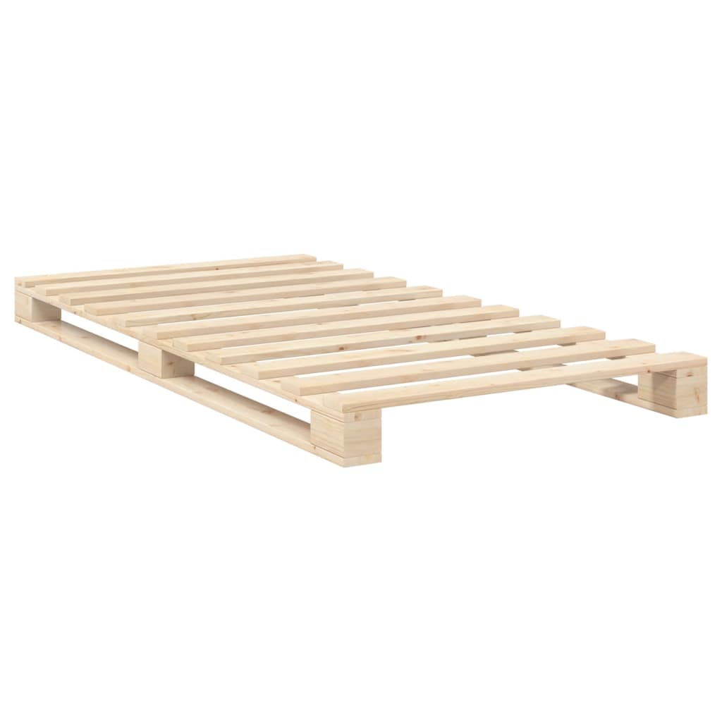 Giroletto con Testiera 100x200 cm Legno Massello di Pino