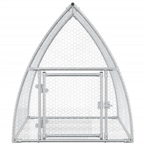 Conigliera Argento 100x105x120 cm in Acciaio Zincato