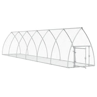 Gabbia per conigli argento 600 x 105 x 120 cm acciaio zincato Argento 02_0041698