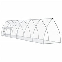 Gabbia per conigli argento 600 x 105 x 120 cm acciaio zincato Argento 02_0041698