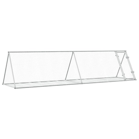 Conigliera Argento 400x105x91 cm in Acciaio Zincato 3281531