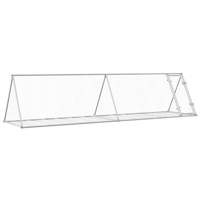 Conigliera Argento 400x105x91 cm in Acciaio Zincato 3281531