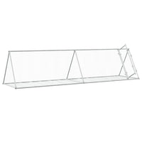 Conigliera Argento 400x105x91 cm in Acciaio Zincato