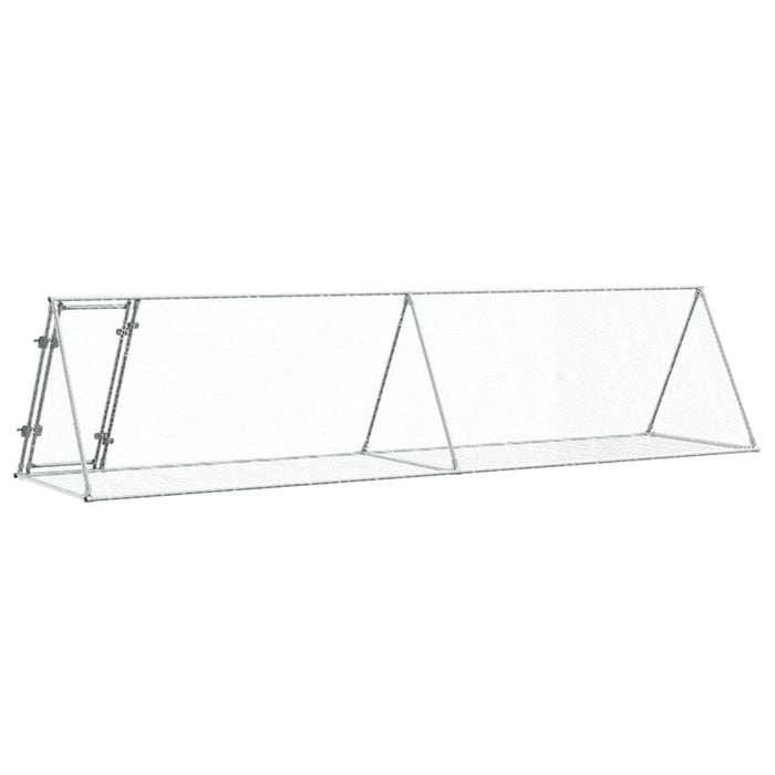 Conigliera Argento 400x105x91 cm in Acciaio Zincato 3281531