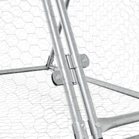 Conigliera Argento 400x105x91 cm in Acciaio Zincato 3281531