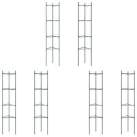 vidaXL Sostegni per Pomodori 6pz 154 cm in Acciaio e PP