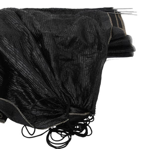 Tunnel a Rete 2pz Neri in Acciaio e Polietilene 3281496