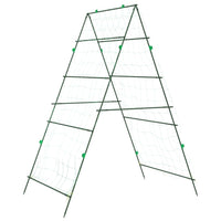 Tralicci Giardino per Piante Rampicanti 2pz Telaio ad A Acciaio 3281497