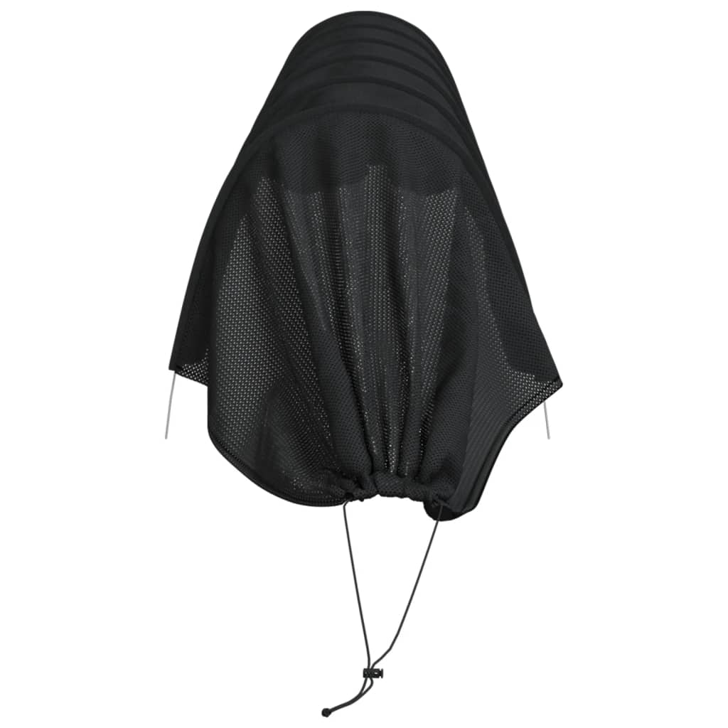 Tunnel a Rete 3pz Neri in Acciaio e Polietilene 3281500