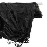 Tunnel a Rete 3pz Neri in Acciaio e Polietilene 3281500