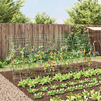 vidaXL Tralicci Giardino per Piante Rampicanti 4pz Telaio ad A Acciaio