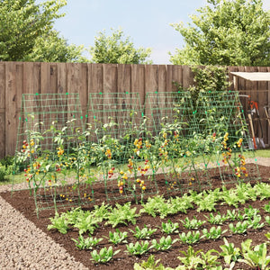 vidaXL Tralicci Giardino per Piante Rampicanti 4pz Telaio ad A Acciaio