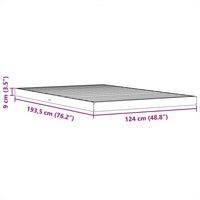 Giroletto Marrone Cera 120x190 cm in Legno Massello di Pino 847156