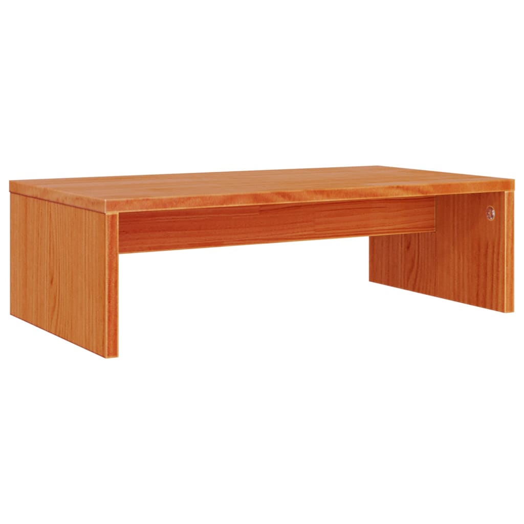 Supporto per monitor Honey 50 x 27 x 15 cm in legno di pino massiccio marrone 02_0029224