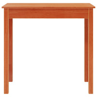 Tavolo Consolle Marrone Cera 80x40x75cm Legno Massello di Pino