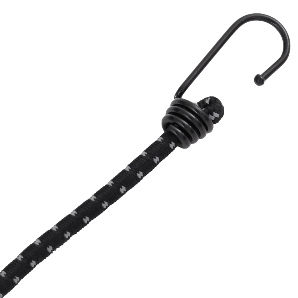 Corde Elastiche con Strisce Riflettenti e Ganci 10 pz 38 cm 4008142