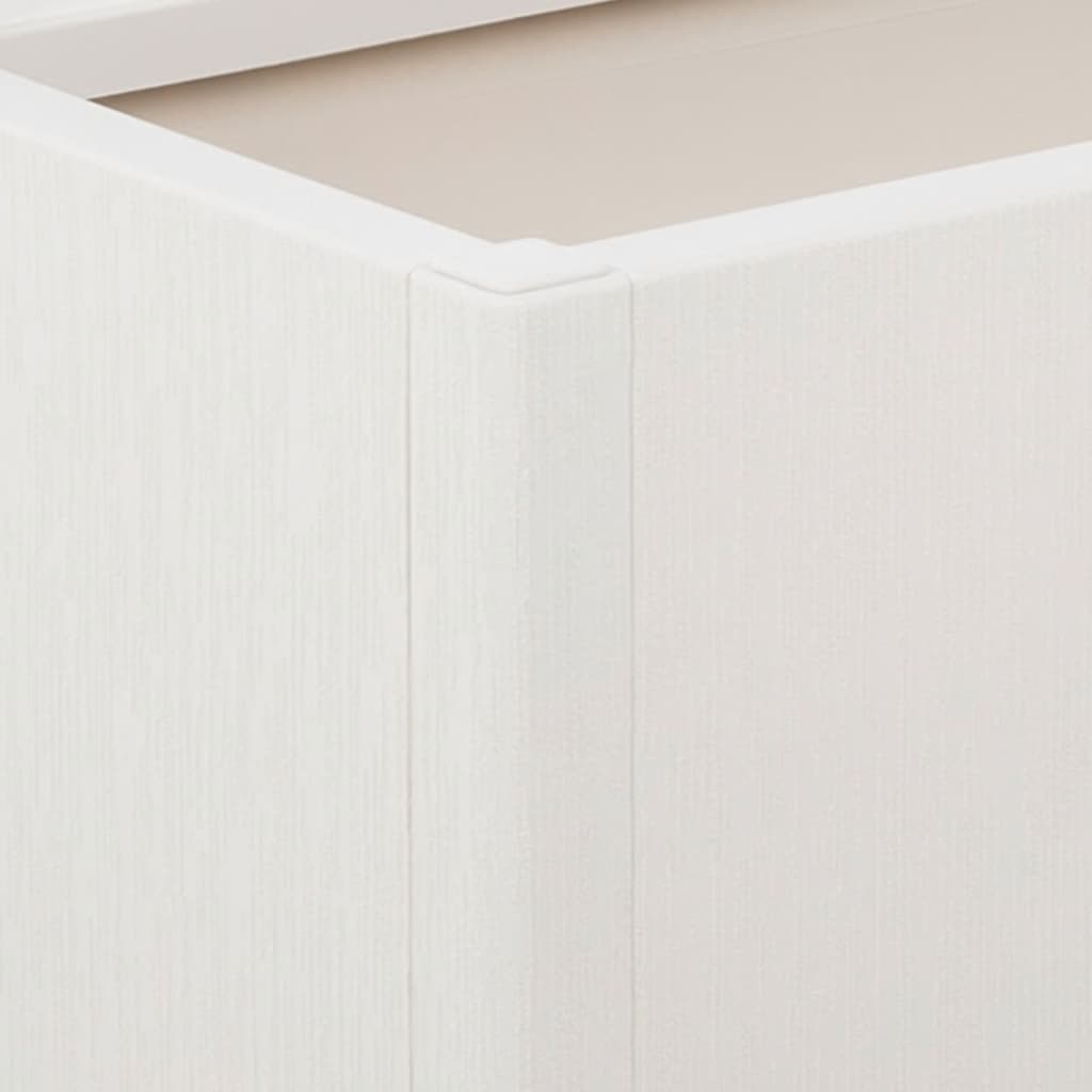 Fioriera da giardino con traliccio-Vaso da Esterno-Vaso con Griglia Bianco 80x36x140 cm PP