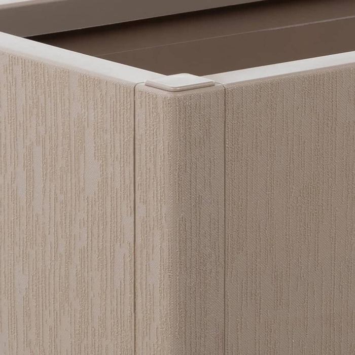 Fioriera Giardino con Traliccio-Vaso da Esterno-Contenitore per Piante Marrone Chiaro 80x36x140 cm PP