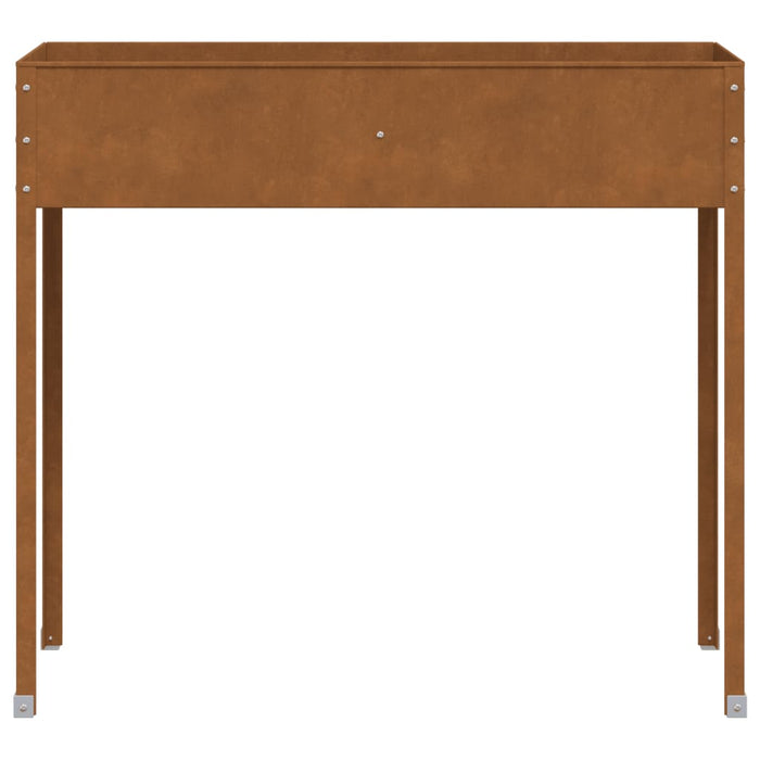 Fioriera da Giardino 100,5x40,5x90 cm in Acciaio Corten