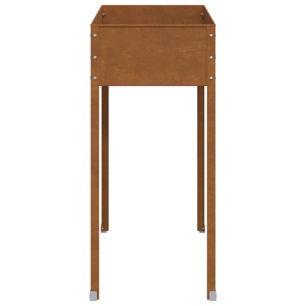 Fioriera da Giardino 100,5x40,5x90 cm in Acciaio Corten