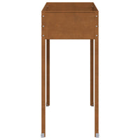 Fioriera da Giardino 100,5x40,5x90 cm in Acciaio Corten