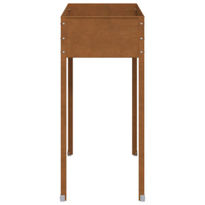 Fioriera da Giardino 100,5x40,5x90 cm in Acciaio Corten