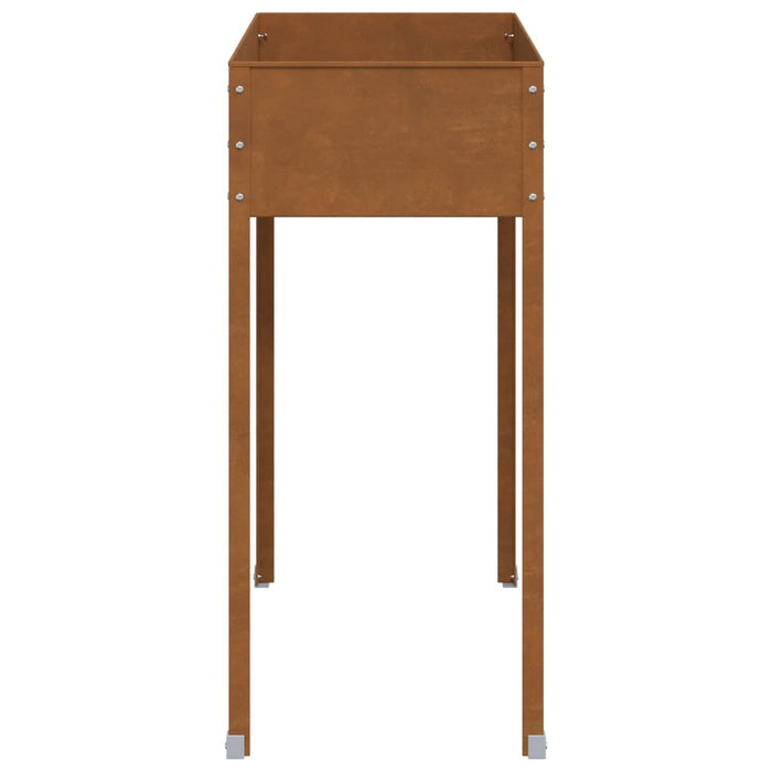 Fioriera da Giardino 100,5x40,5x90 cm in Acciaio Corten