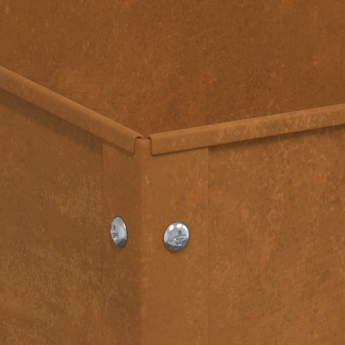 Fioriera da Giardino 100,5x40,5x90 cm in Acciaio Corten