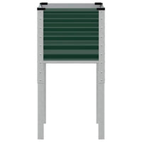 Fioriera da Giardino Verde 45x45x88 cm in Acciaio