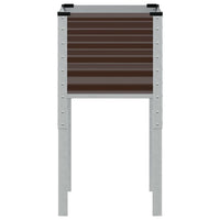 Fioriera da giardino marrone 45x45x88 cm in acciaio 4008965