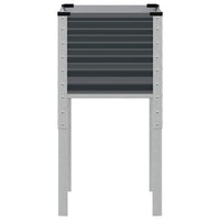 Fioriera da giardino antracite 45x45x88 cm in acciaio 4008966