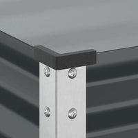 vidaXL Fioriera da Giardino Antracite 45x45x88 cm in Acciaio