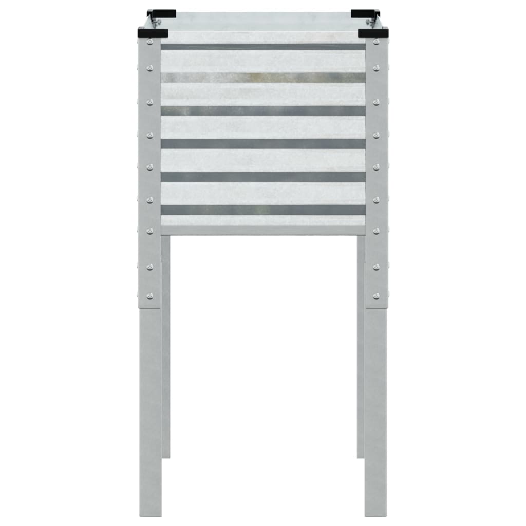 Fioriera da giardino 45x45x88 cm in acciaio zincato 4008967