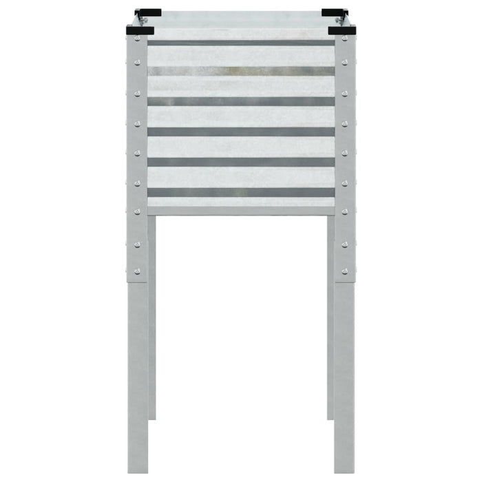 Fioriera da giardino 45x45x88 cm in acciaio zincato 4008967