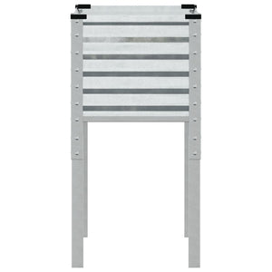 vidaXL Fioriera da Giardino 45x45x88 cm in Acciaio Zincato