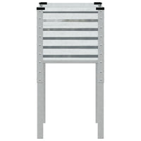 Fioriera da giardino 45x45x88 cm in acciaio zincato 4008967