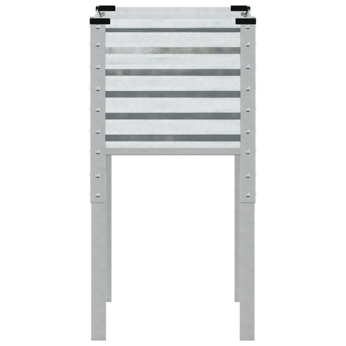 Fioriera da giardino 45x45x88 cm in acciaio zincato 4008967