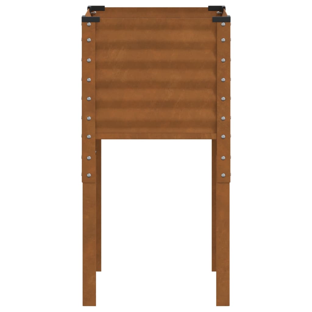 Fioriera da Giardino-Vaso da Esterno 45x45x88 cm in acciaio corten