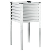 Fioriera da giardino 45x45x88 cm in acciaio corten 4008968