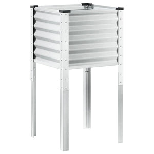 Fioriera da giardino 45x45x88 cm in acciaio corten 4008968