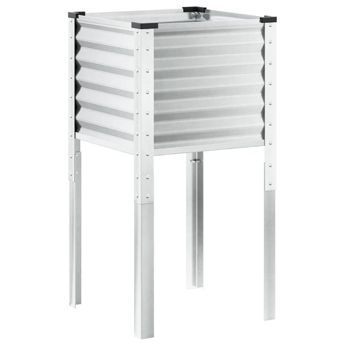 Fioriera da Giardino 45x45x88 cm in Acciaio Corten