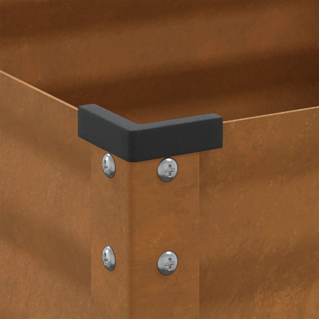 Fioriera da Giardino-Vaso da Esterno 45x45x88 cm in acciaio corten