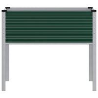 Fioriera da Giardino Verde 100x41x90 cm in Acciaio