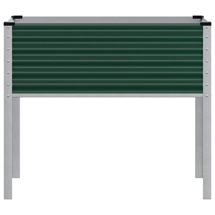 Fioriera da Giardino Verde 100x41x90 cm in Acciaio